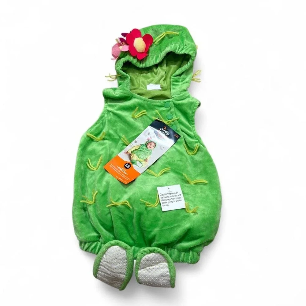 Cute Plush Cactus Baby Halloween Costume Cosplay Plant Lover 6-12M Hyde & Eek